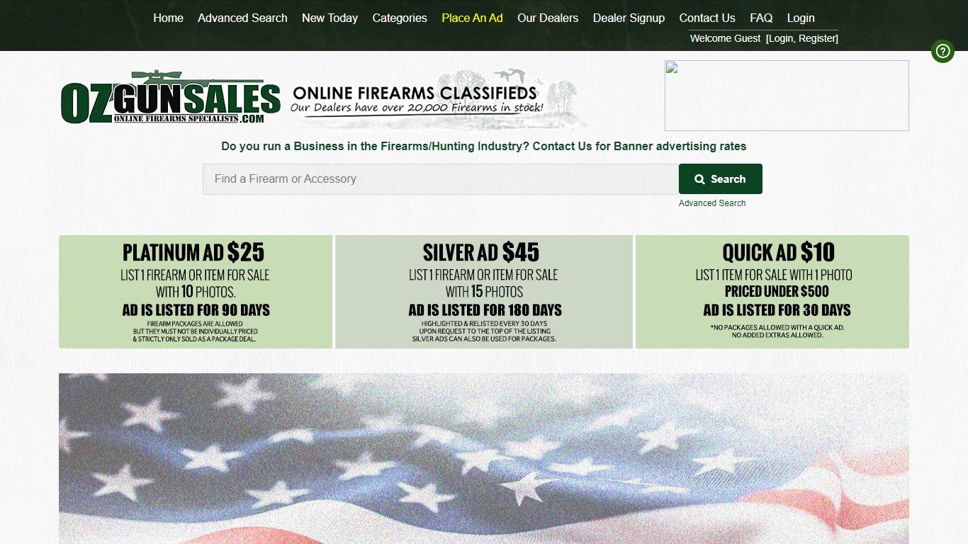 OZ GUN SALES - Online Firearms Classifieds